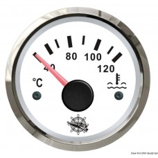 Medidor de Temperatura da Água 40/120° - Branco / Cromado - Osculati