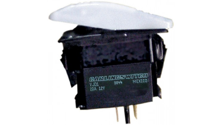Interruptor Basculante Contura - Branco - 2 Terminais - Seachoice*