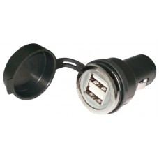 Carregador USB Duplo com Tampa - Seachoice